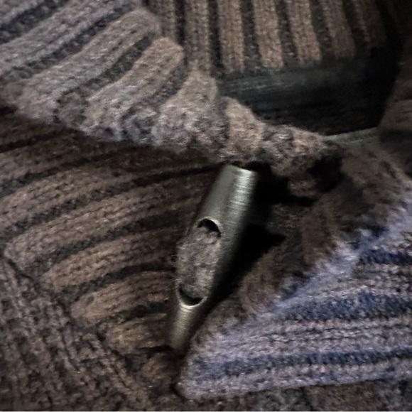 Method Shawl Collar Toggle Button Cable Knit Sweater Men’s XL Brown - Picture 4 of 7